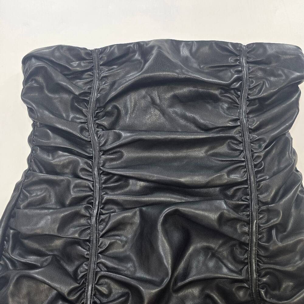 Superdown Lily Ruched Mini Dress in Black - Picture 4 of 15